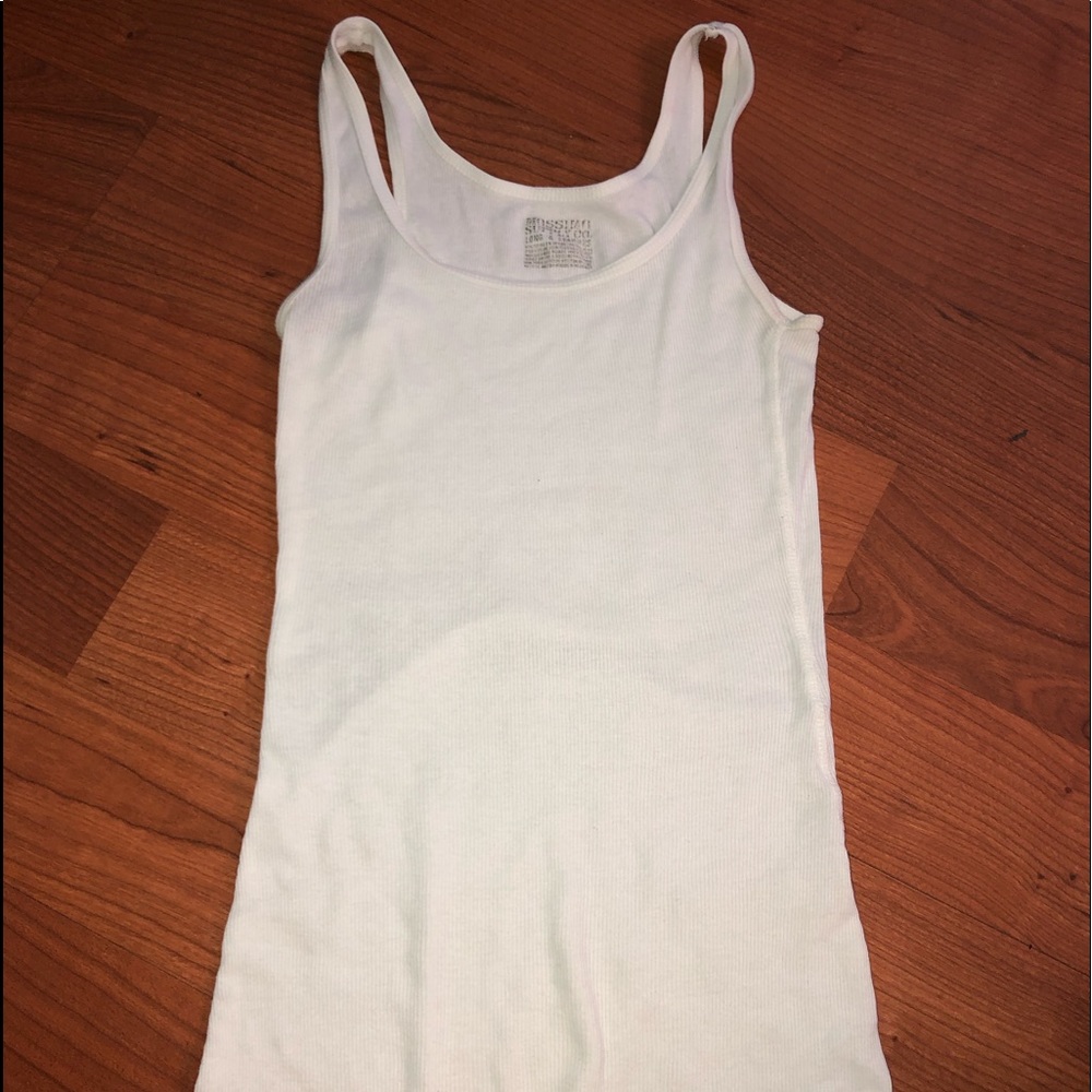 White Muscle Tee